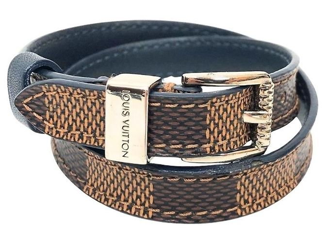 Pulseira com pingentes Louis Vuitton Damier em Ebene