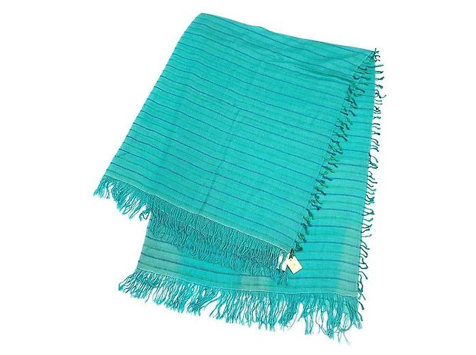 Hermès Estola Hermes em cashmere e seda Turquoise