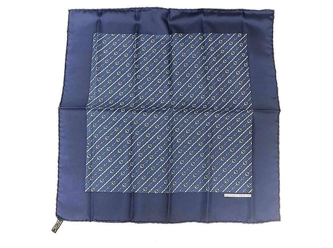 Hermès Foulard in seta Hermes Navy