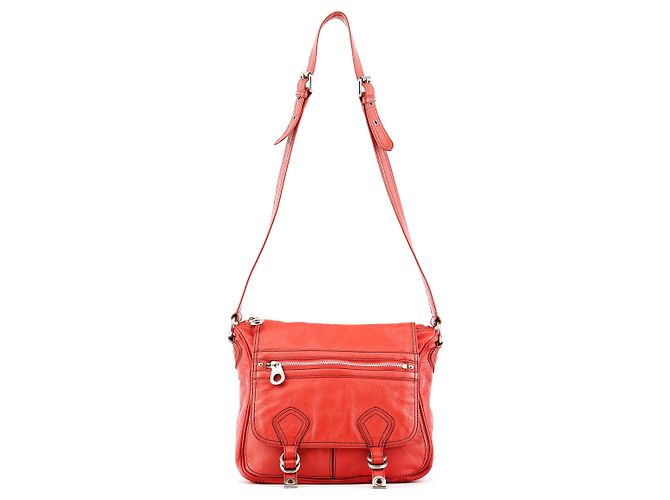 Marc by Marc Jacobs Borsa a Tracolla in Pelle Rossa Multi-tasche