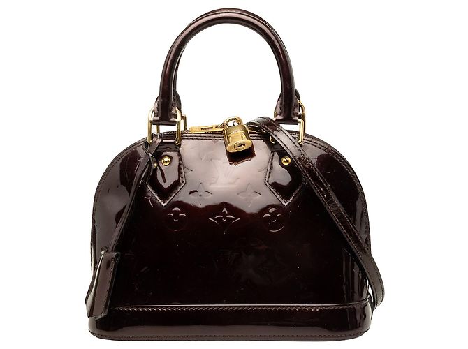 mala Louis Vuitton Monogram Vernis Alma BB Roxa