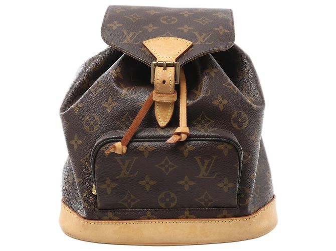 Louis Vuitton Montsouris MM Monogram Backpack in Brown M51136