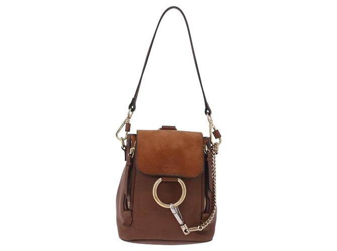 Chloé Chloe Faye Mini em pele acolchoada