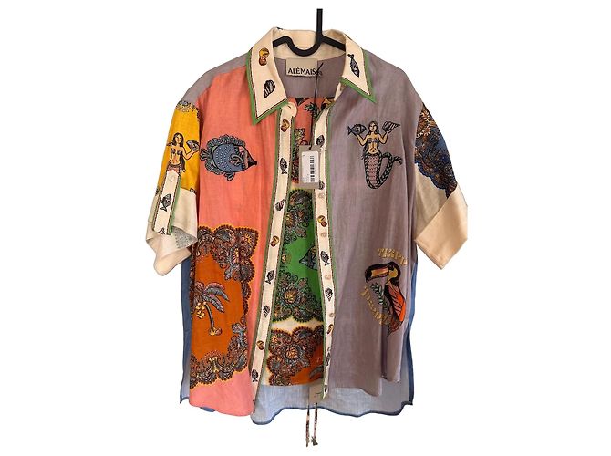 Autre Marque ALÉMAIS Camicia in lino Trippy Troppo