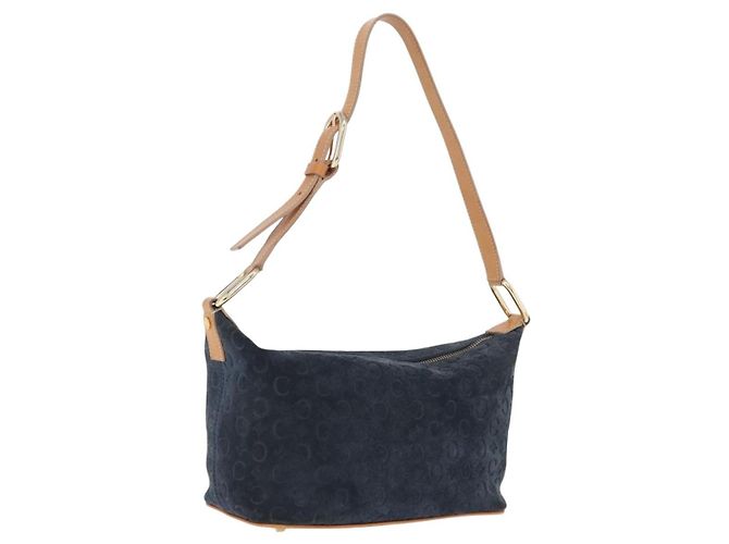Céline Celine C Macadam Shoulder Suede