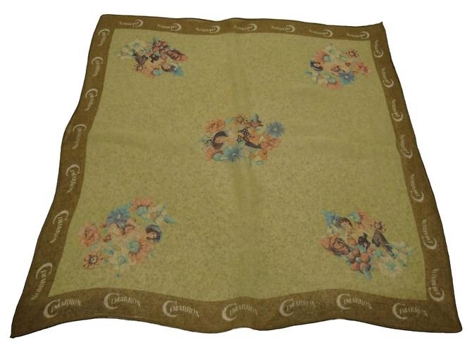 Autre Marque Cimarron Pañuelo de Seda Estampado Floral