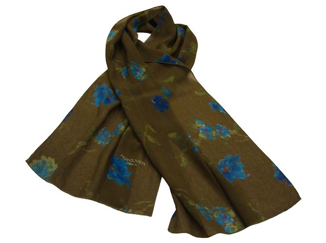 Autre Marque Pier Olivier Pañuelo de Seda Floral