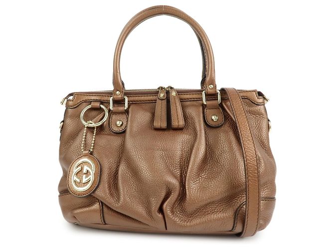 Bolsa Gucci Sukey Top Handle Satchel em couro Medium