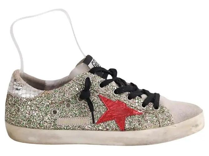 Golden Goose Graue Superstar Sneaker