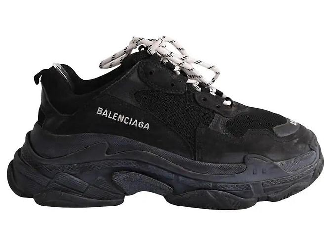 Balenciaga Schwarze Leder Sneaker