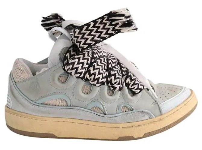 Sapatilhas Lanvin em couro azul