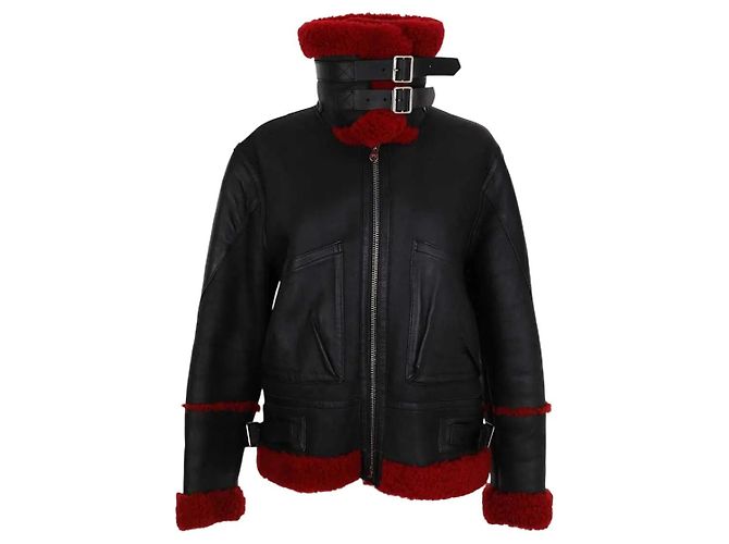 Sandro Black Leather Jacket