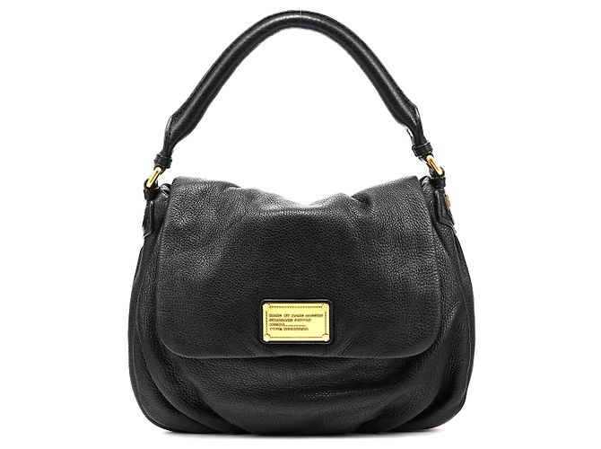 Marc by Marc Jacobs Borsa a Tracolla Hobo Classic Q in Pelle Nera