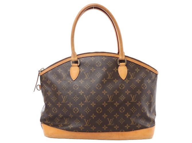 Borsa a tracolla Louis Vuitton Lockit Horizontal Monogram in marrone M40104