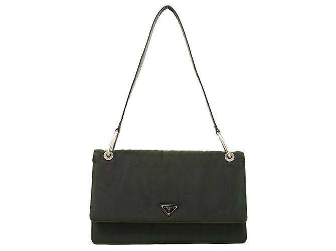 Prada Borsa a tracolla Tessuto Nylon Verde