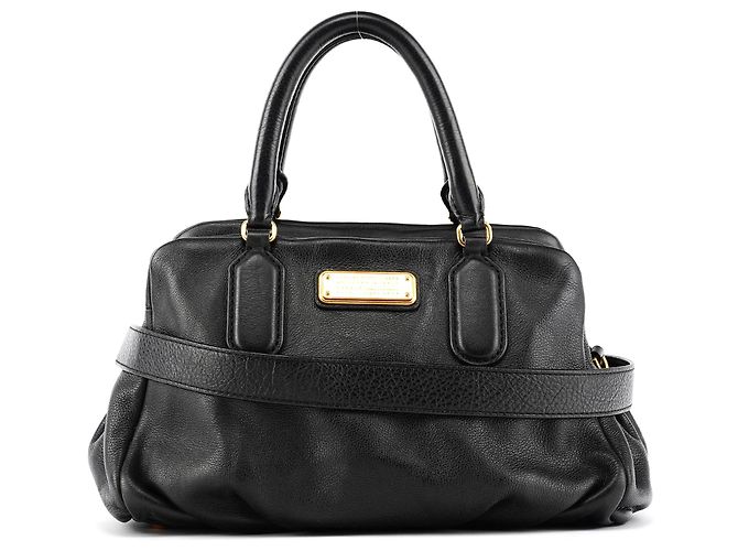 Marc by Marc Jacobs Sac Bowling 2-Way Classic Q en cuir noir