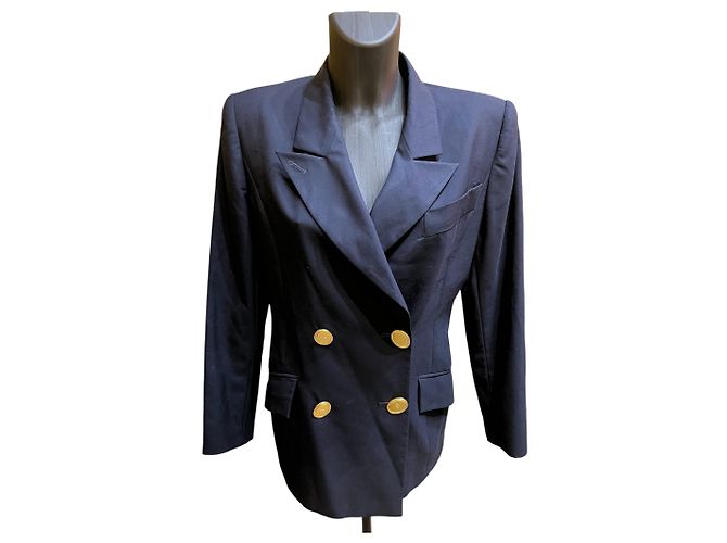 Christian Dior midnight blue tailored jacket