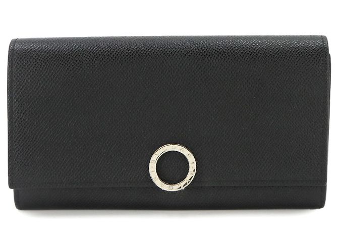 Bulgari Bvlgari Leather Bi-Fold Long Wallet