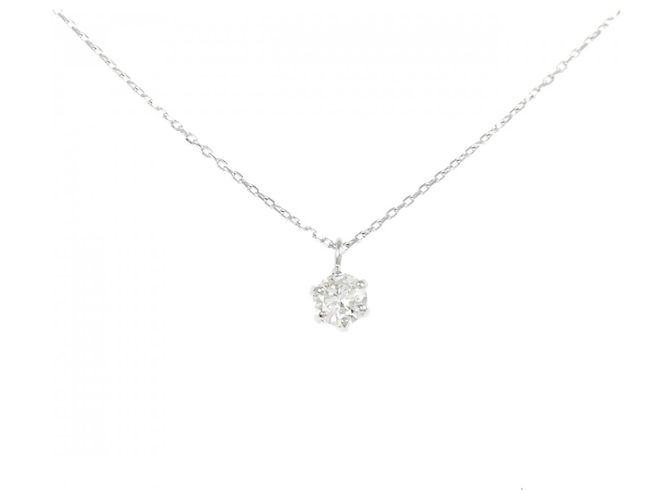 Autre Marque Platin-Diamant-Halskette