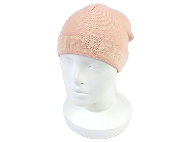 Gorro de punto de lana Fendi Zucca Pattern
