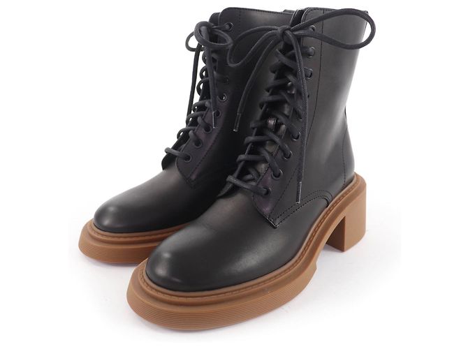 Loewe Logo-engraved Leather Boots