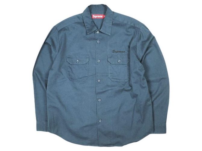 Supreme SNOW WHITE Work Shirt Camicia a Maniche Lunghe