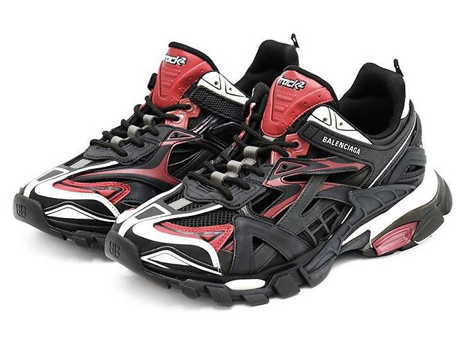 Balenciaga Track2 Mesh Metallic Chunky Sneaker