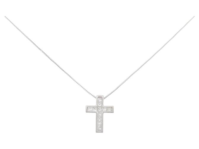 Autre Marque Collar de diamantes Pt900 Pt850