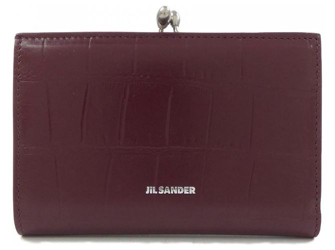 Carteira de pele Jil Sander