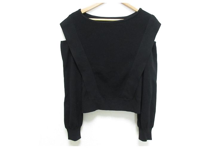 Autre Marque Diagram Open Shoulder Knit