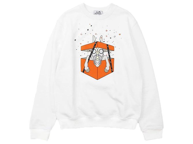 Hermès Hermes Boite Surprise Sweatshirt aus Baumwolle