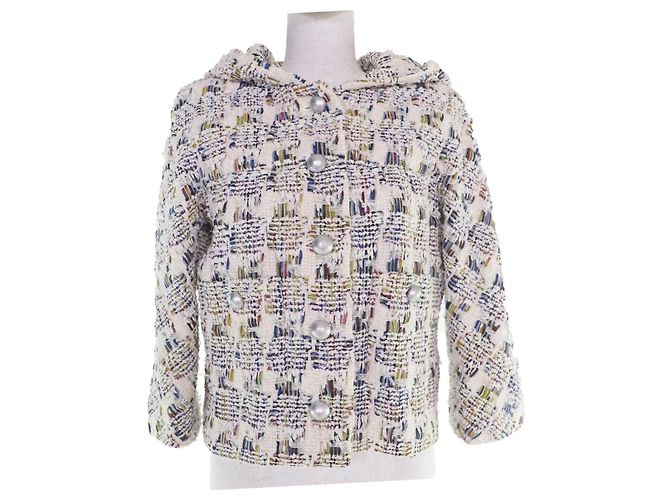 Giacca con cappuccio in tweed Chanel