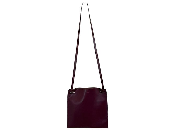 Bolsa de Ombro Jil Sander FLAT POCKET em Couro de Bezerro