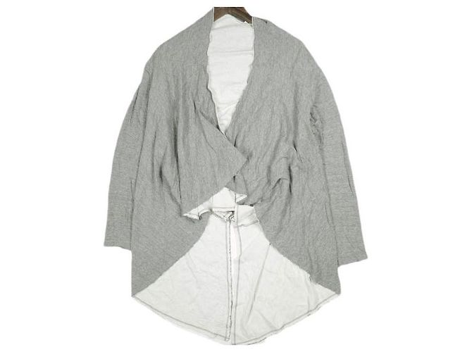 Autre Marque Top in cotone camicia con nodo davanti e dietro maturely