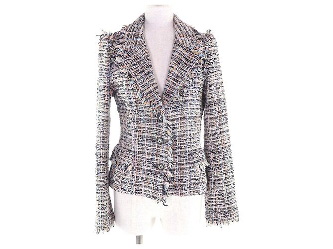 Giacca in tweed Chanel COCO con nastro e bottoni