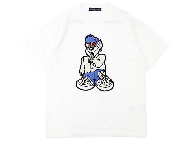 T-shirt em malha de algodão Louis Vuitton