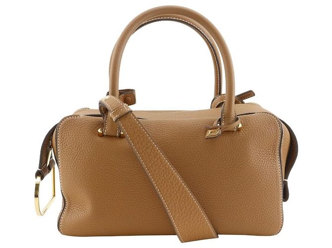 mala Delvaux Cool Box MM em couro de bezerro