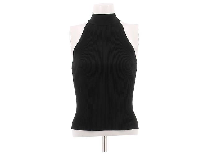 Zimmermann Top a collo alto senza maniche nero