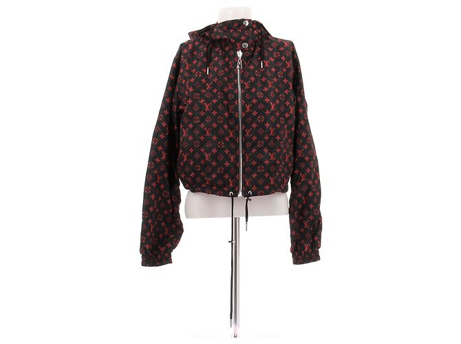 Louis Vuitton K-Way Jacke Rot Schwarz