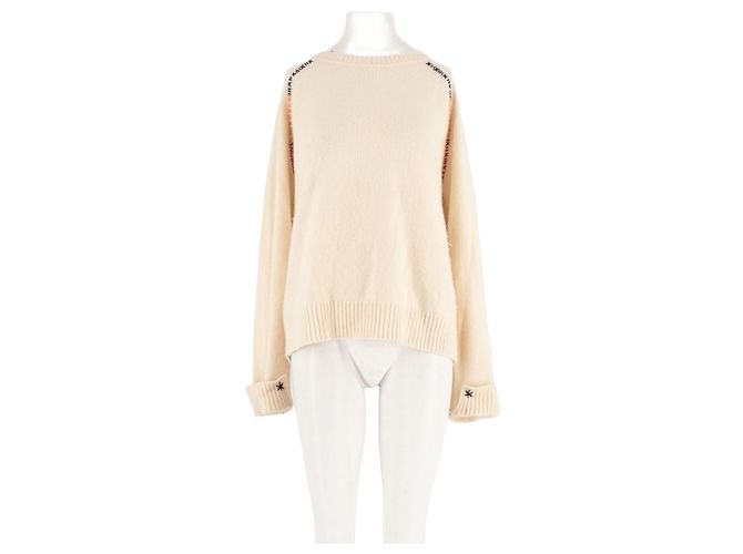 Autre Marque MONOKI Wollpullover Weiß