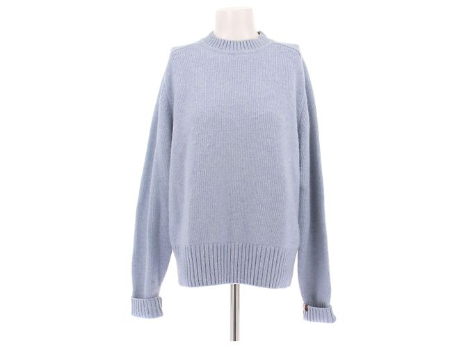 Autre Marque Pull en cachemire bleu ciel