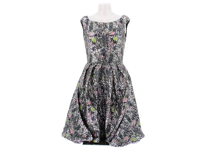 Dior Lamé Kleid Silber