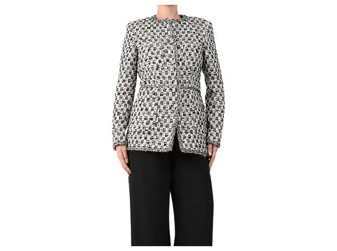 Autre Marque Chaqueta de tweed Diya gris - talla M