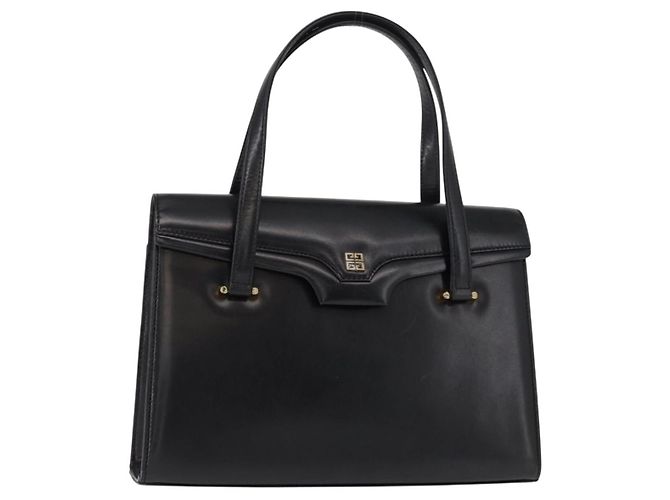 GIVENCHY Handtasche Leder Schwarz Gold