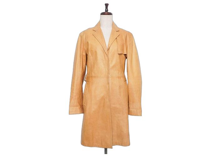 Autre Marque Trench MAX&Co. in pelle marrone
