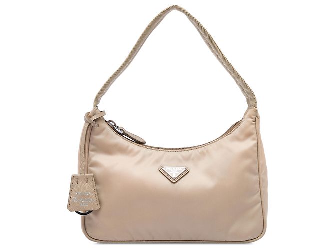 Re-Edition Borsa a tracolla Prada Mini Tessuto Re Edition 2000 Beige