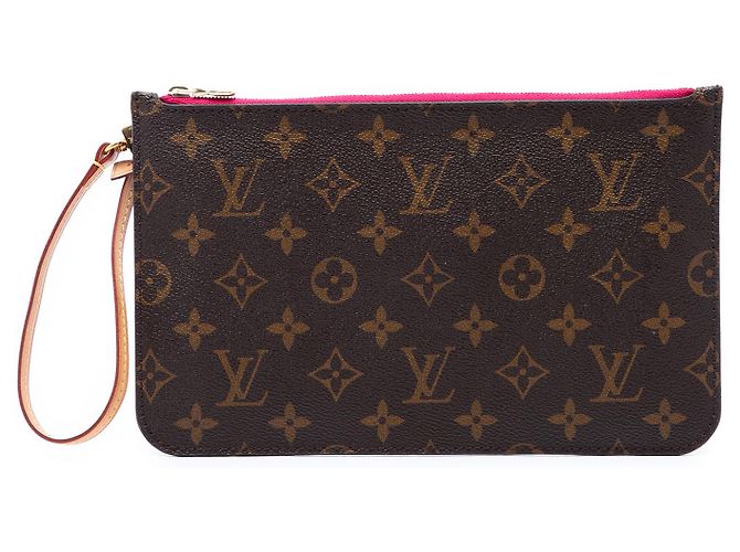 Louis Vuitton Brown Monogram Neverfull Pochette