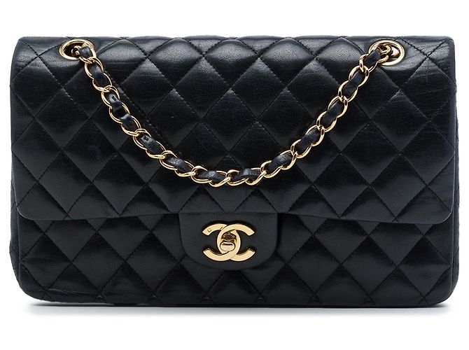 Chanel Black Medium Classic Lambskin Double Flap