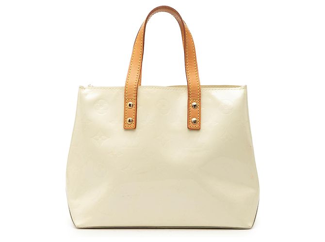 Louis Vuitton White Monogram Vernis Reade PM