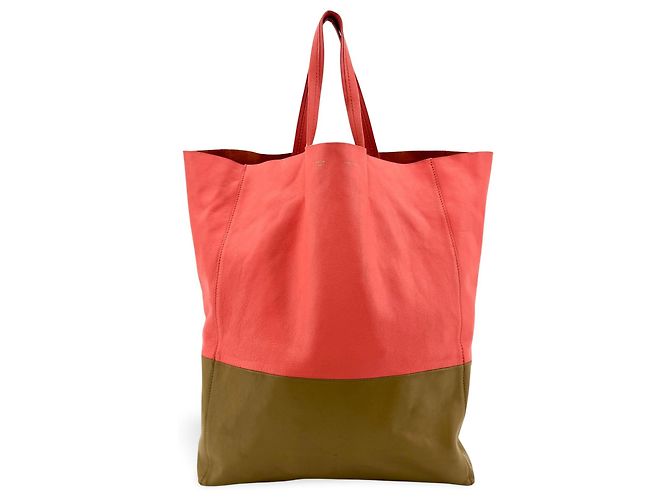 Céline Celine Vertical Bi-Cabas Leather Large